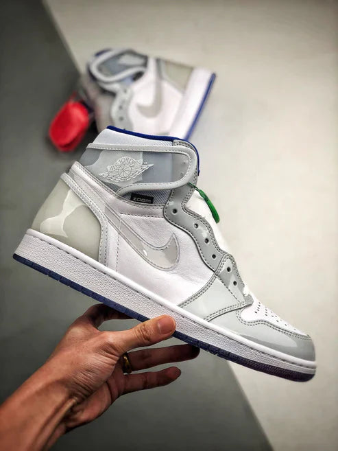 Tênis Nike Air Jordan 1 Retro High Zoom "White Racer Blue"