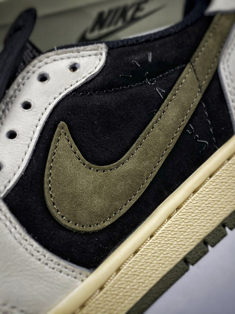 Tênis Travis Scott x Nike Air Jordan 1 Low 'Olive'