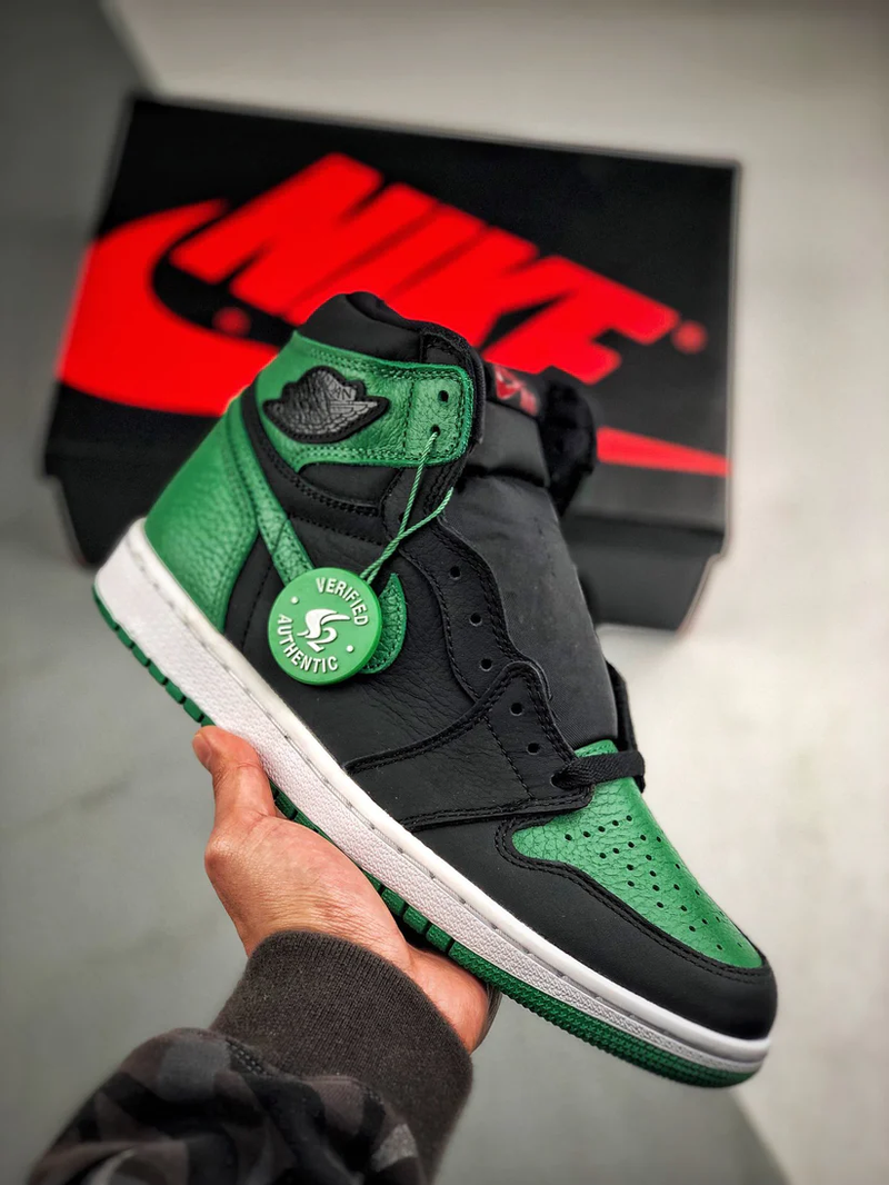 Nike pine green jordan 1 sales