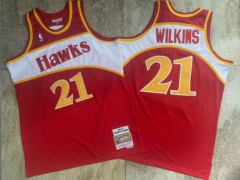 Regata Atlanta Hawks Mitchell & Ness 86/87