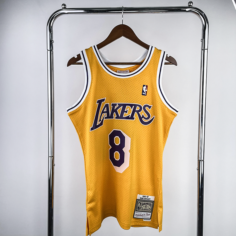 Regata Mitchell & Ness  Los Angeles Lakers 1984-1985 Amarela