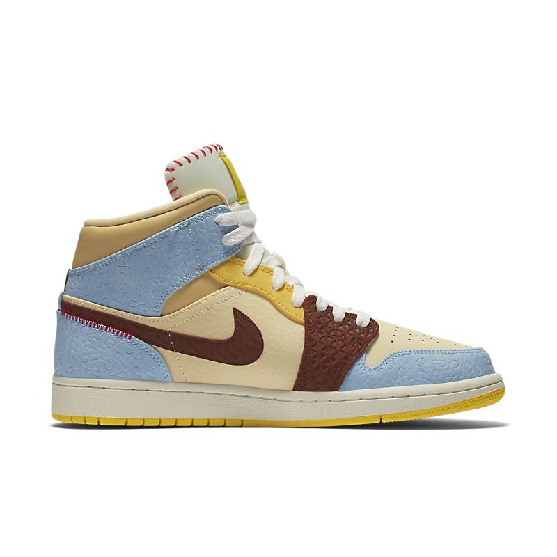 Tênis Nike Air Jordan 1 Mid Fearless X Maison Chateau Rouge