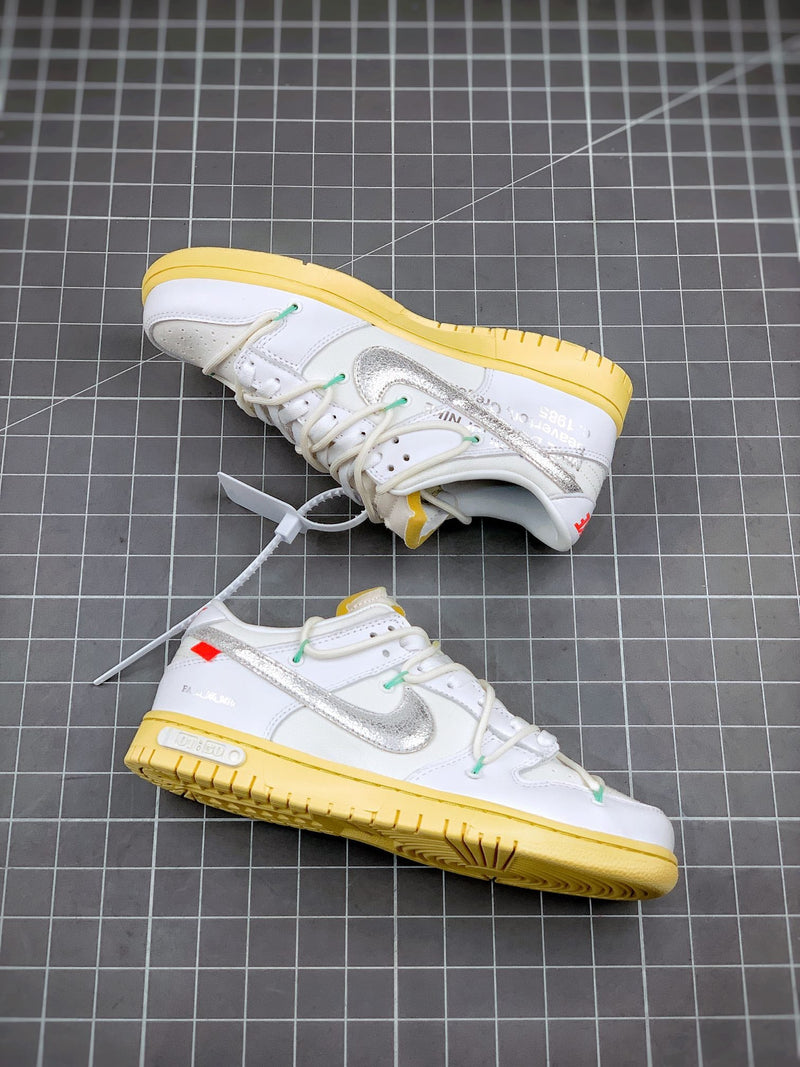 Tênis Nike SB Dunk Low x Off-White 'The 50 - White'