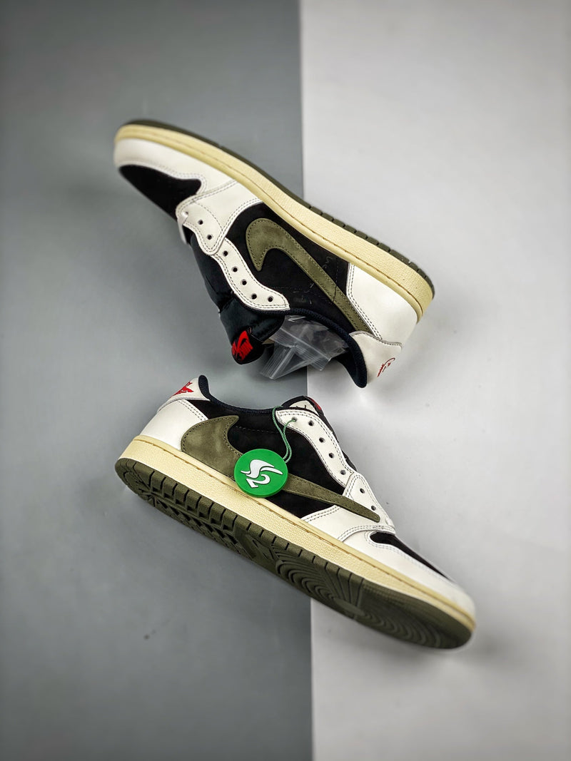 Tênis Travis Scott x Nike Air Jordan 1 Low 'Olive'