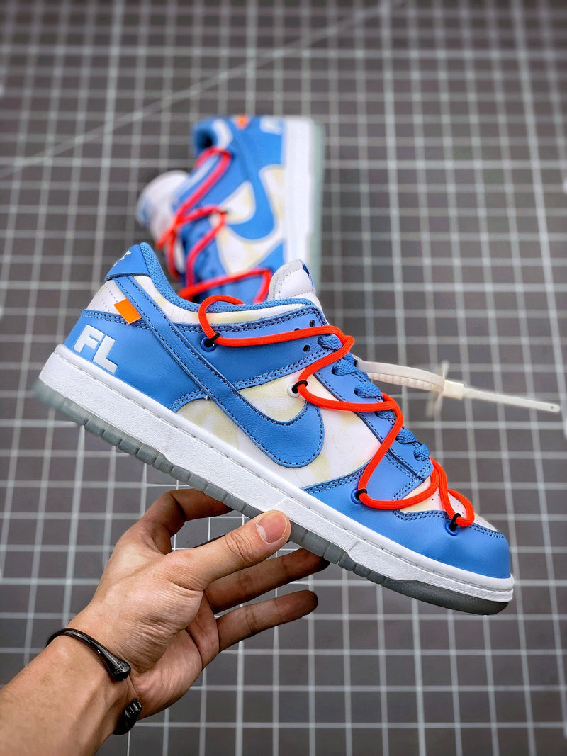 Tênis Nike SB Dunk Low x Off-White UNC