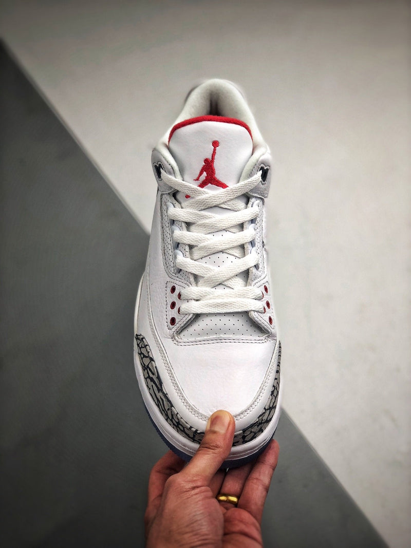 Tênis Nike Air Jordan 3 Retro "Free Throw Line White Cement"