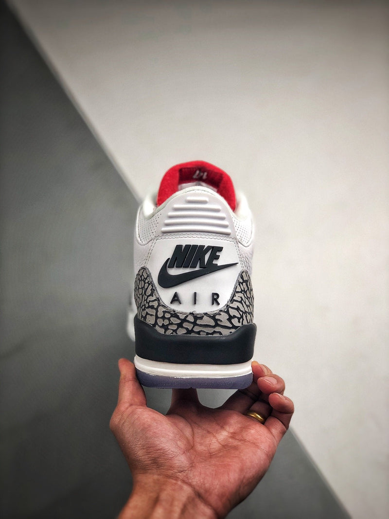 Tênis Nike Air Jordan 3 Retro "Free Throw Line White Cement"