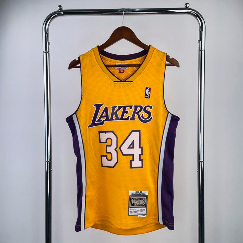 Regata Mitchell & Ness  Los Angeles Lakers 1999-00 Dourada