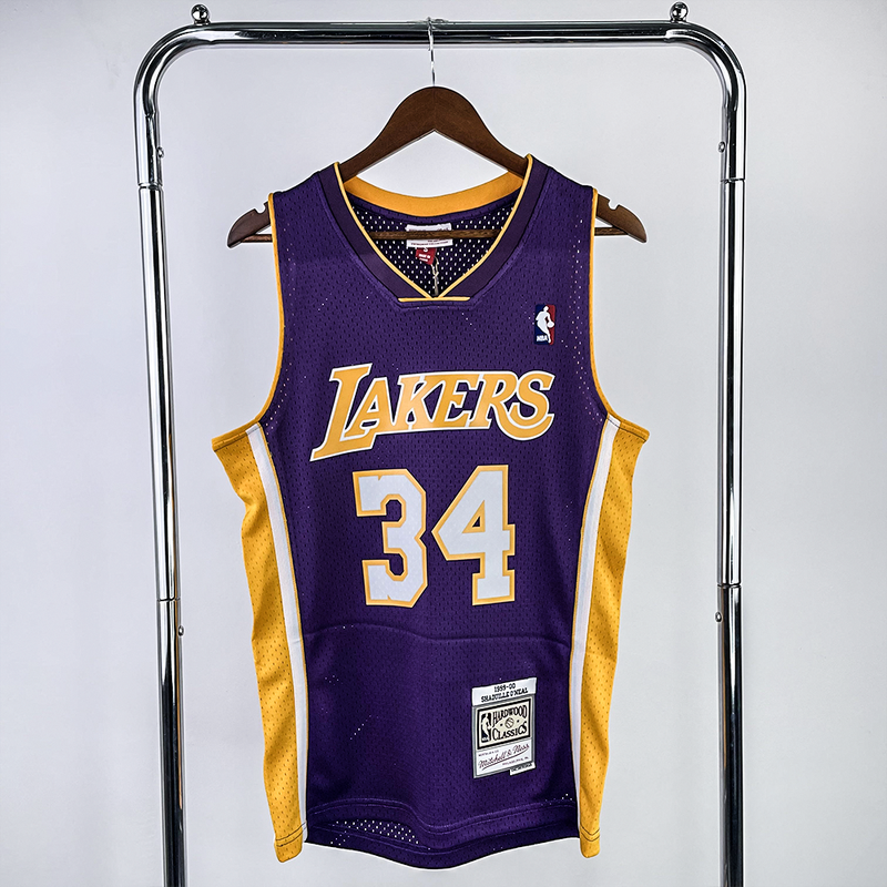 Regata Mitchell & Ness Lakers Shaquille O'Neal 1999-2000 Roxa